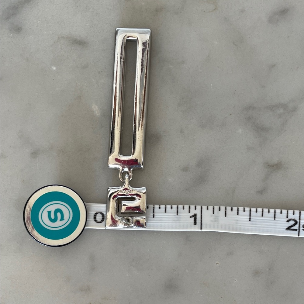 GIVENCHY G Logo Susan Caplan Silver Crystal Drop Post Statement Earrings - Picture 16 of 17